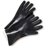 PVC Dipped Glove with Jersey Liner and Rough Sandy Finish - 12" Length
